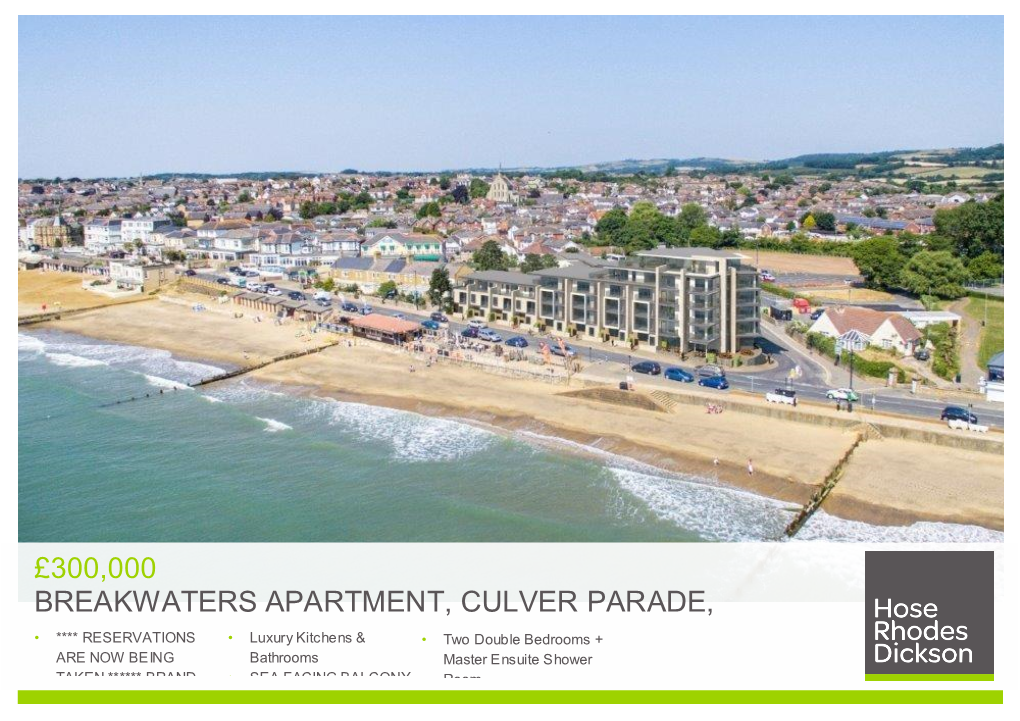 Breakwaters Apartment, Culver Parade, Sandown, Isle of Wight, Po36 8At