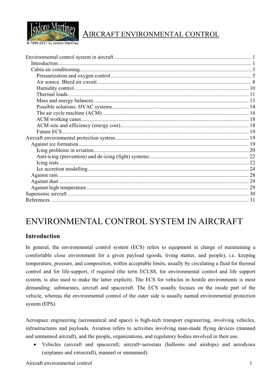 Aircraft Environmental Control System”, Applied Thermal Engineering 22 (17), Pp