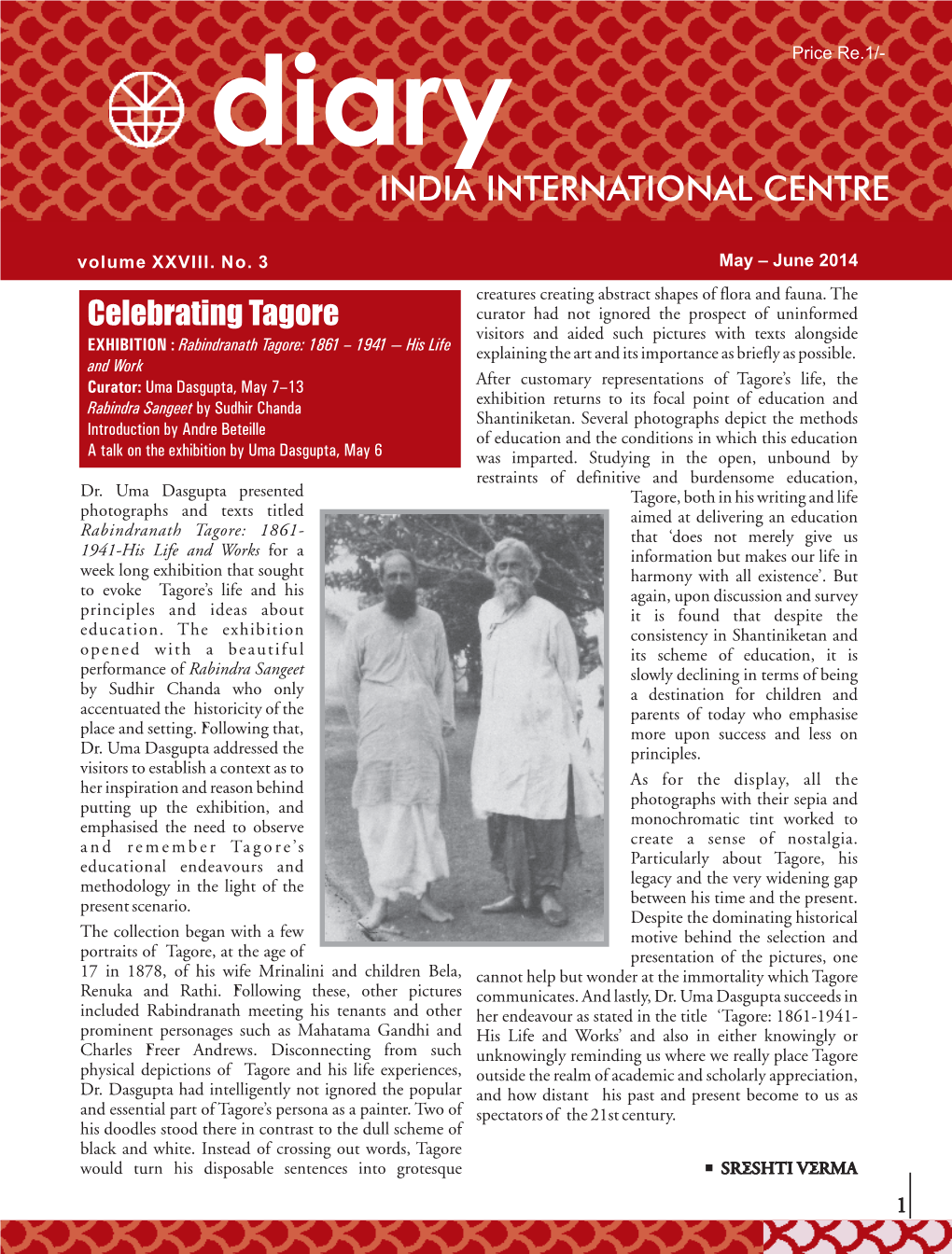 INDIA INTERNATIONAL CENTRE Volume XXVIII