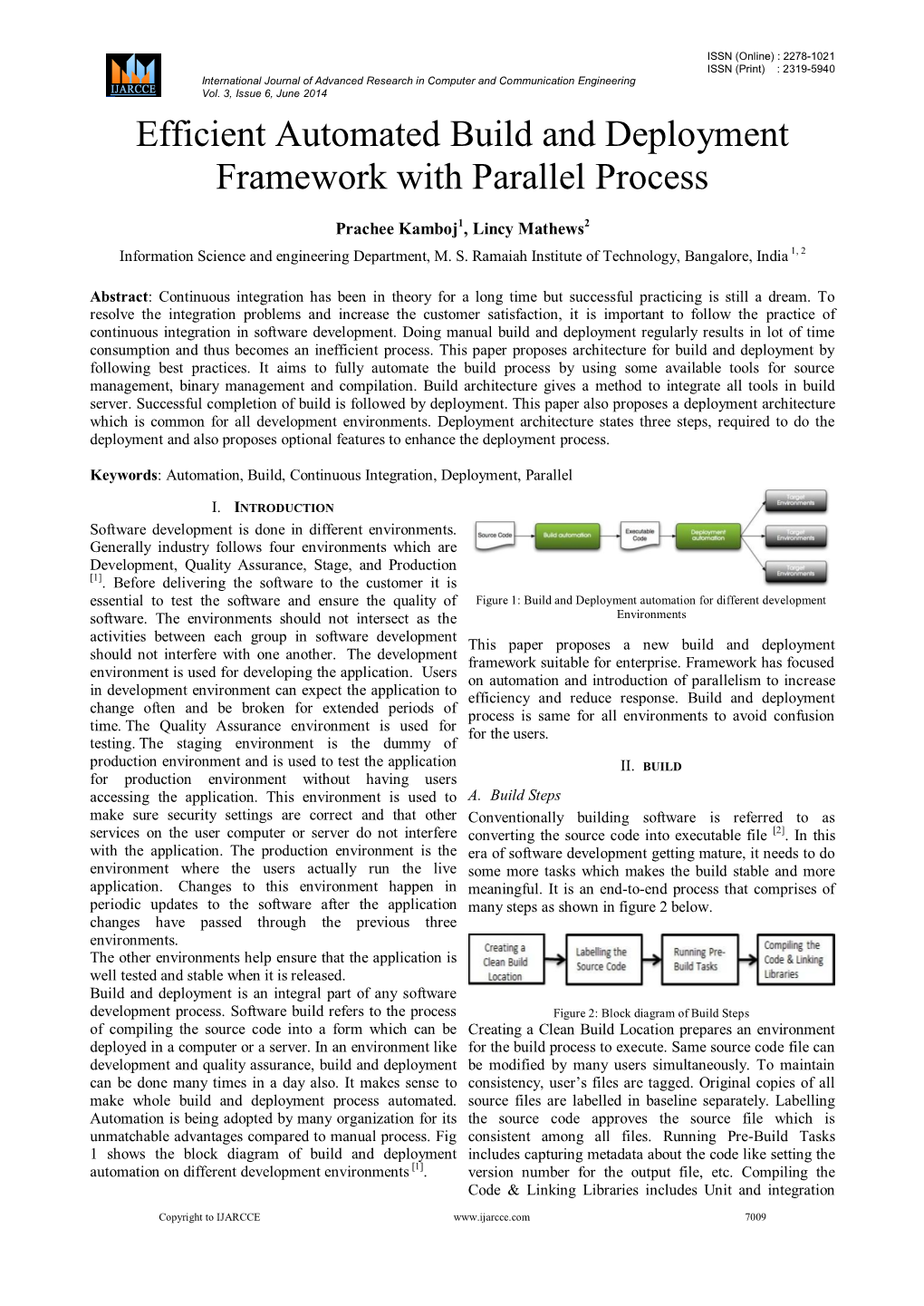 Efficient Automated Build and Deployment Framework with Parallel Process