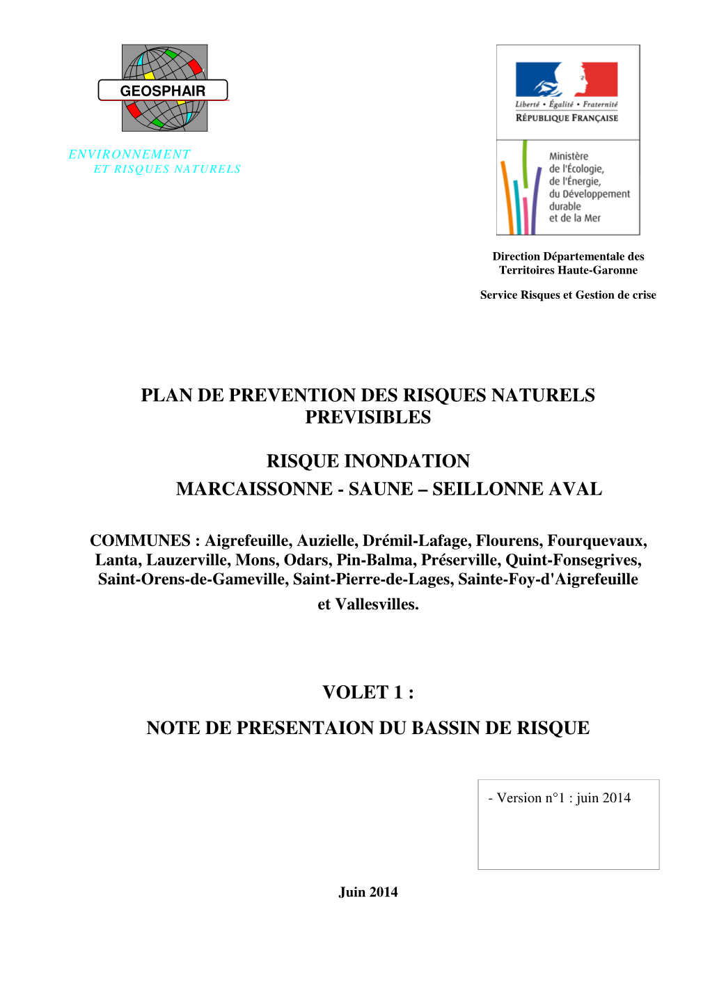 Plan De Prevention Des Risques Naturels Previsibles