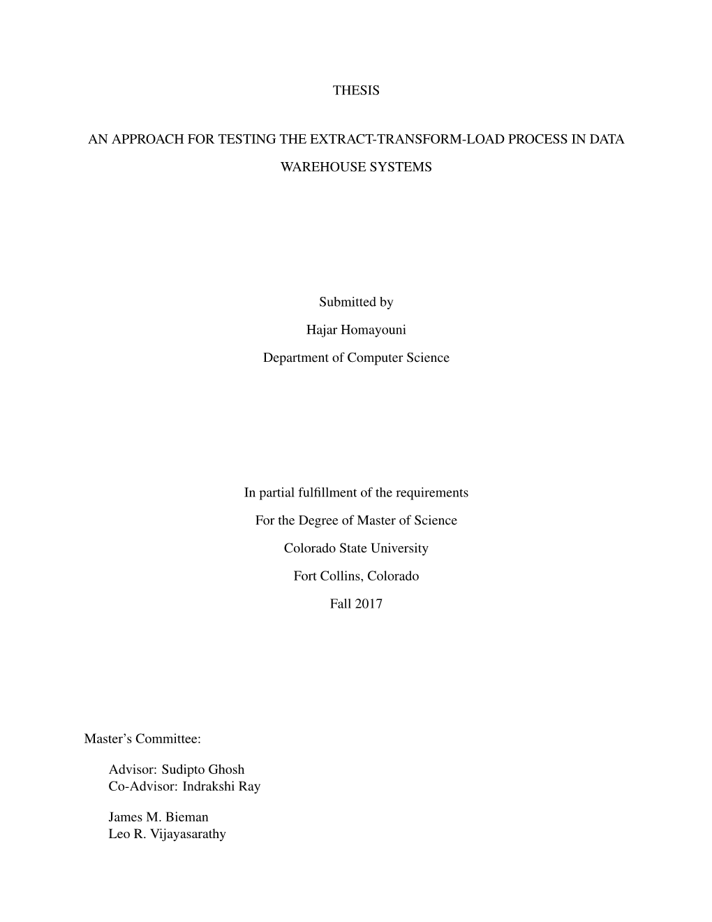 An Approach for Testing the Extract-Transform-Load Process in Data Warehouse Systems