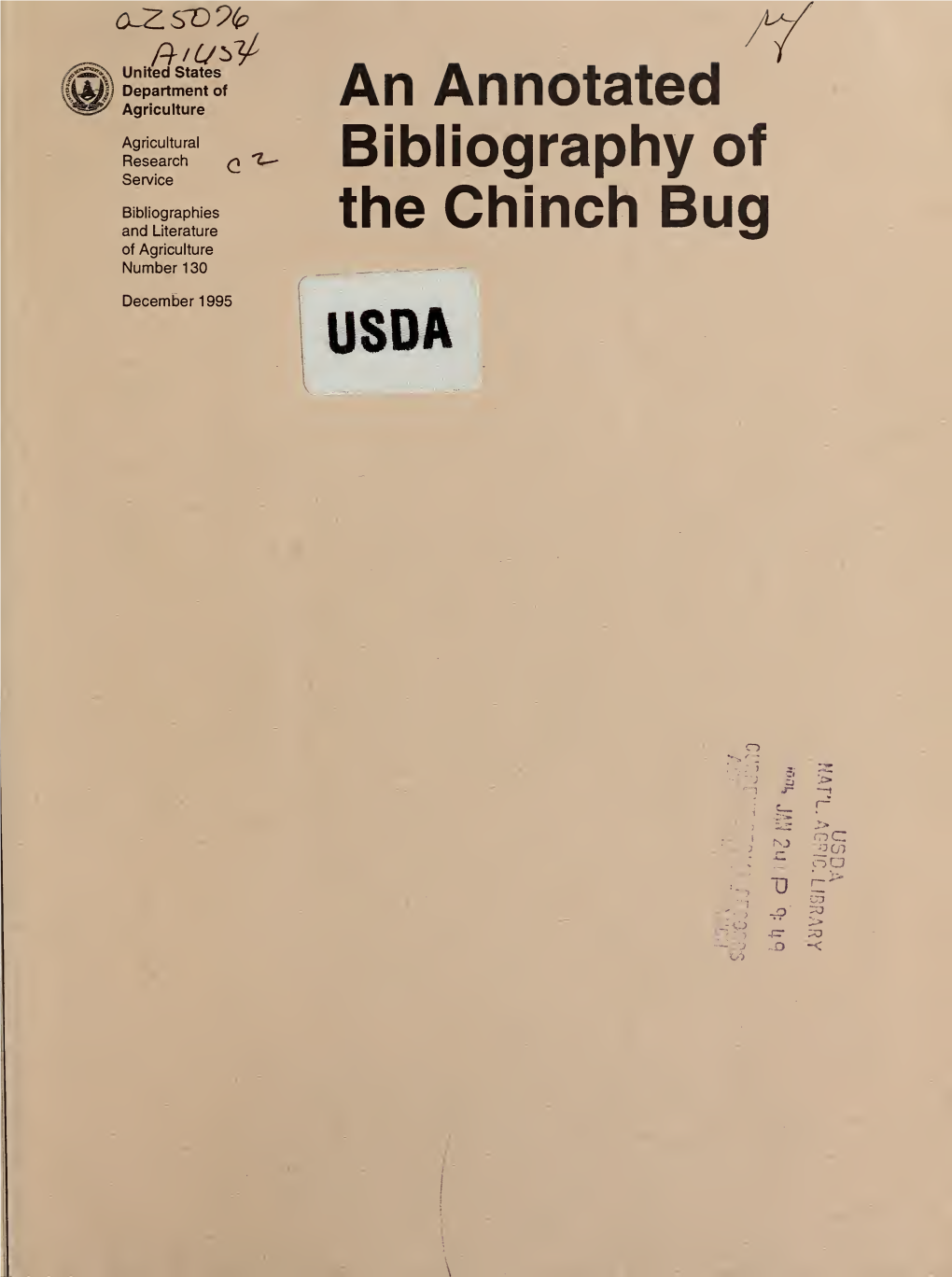 An Annotated Bibliography of the Chinch Bug