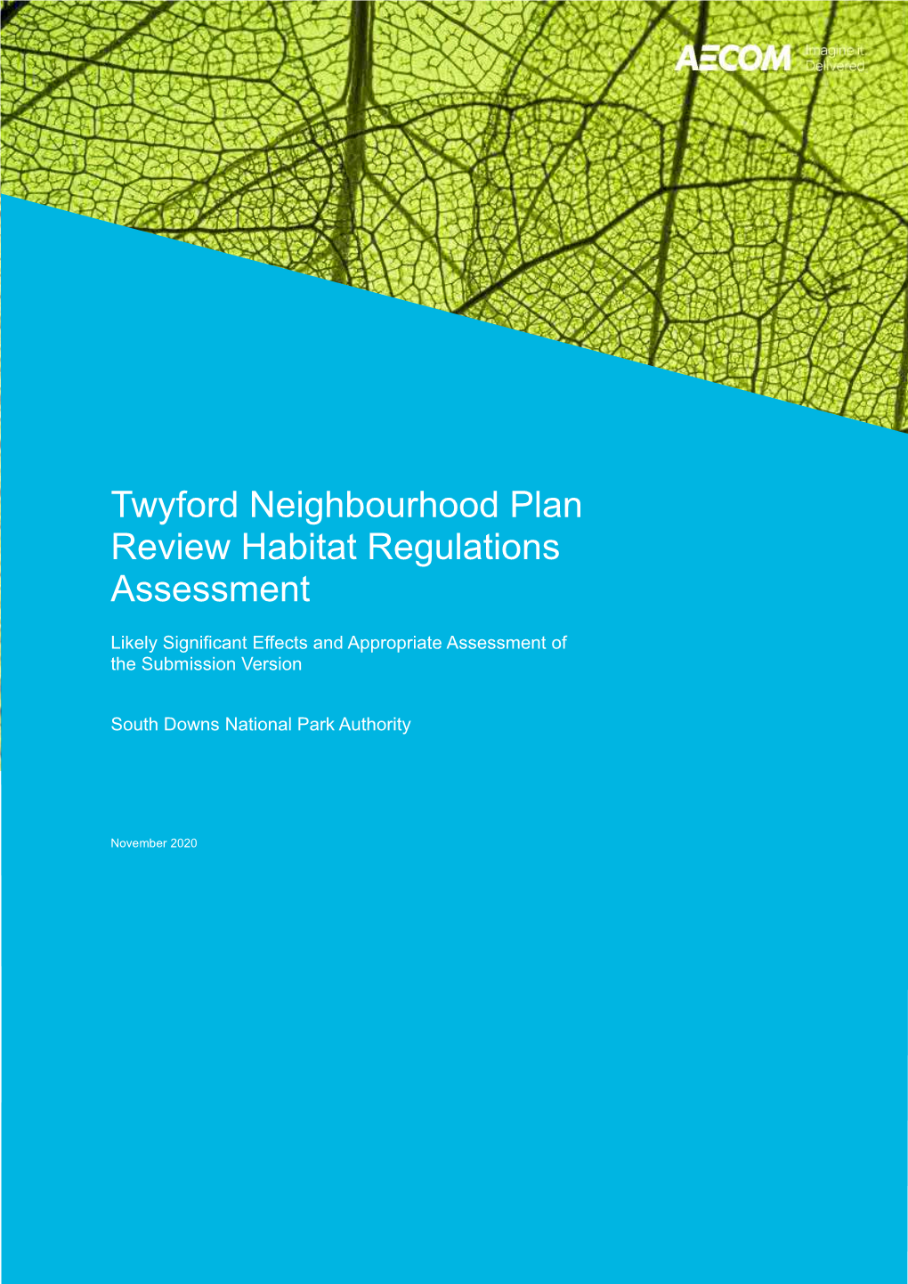 Twyford Neighbourhood Plan Habitats Regulation Assessment