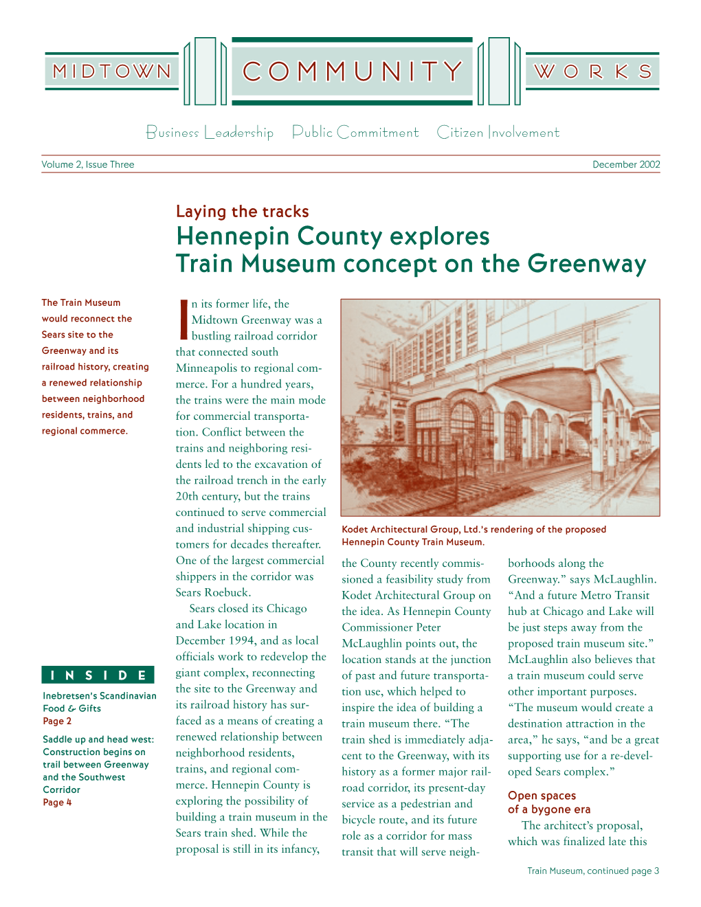 Hennepin County Explores Train Museum Concept on the Greenway