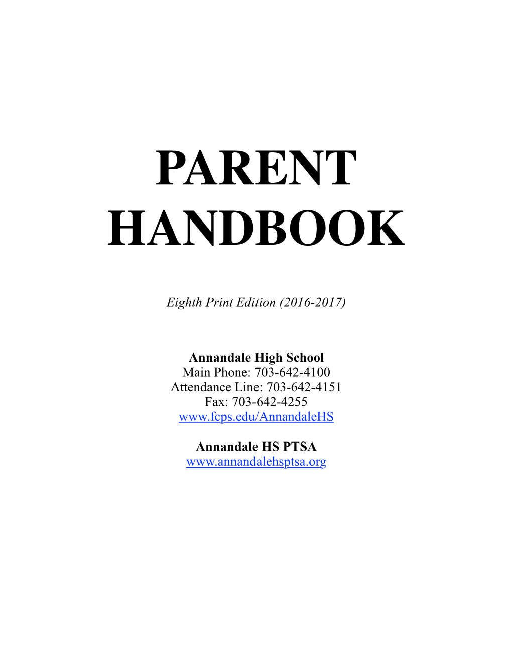 Parent Handbook