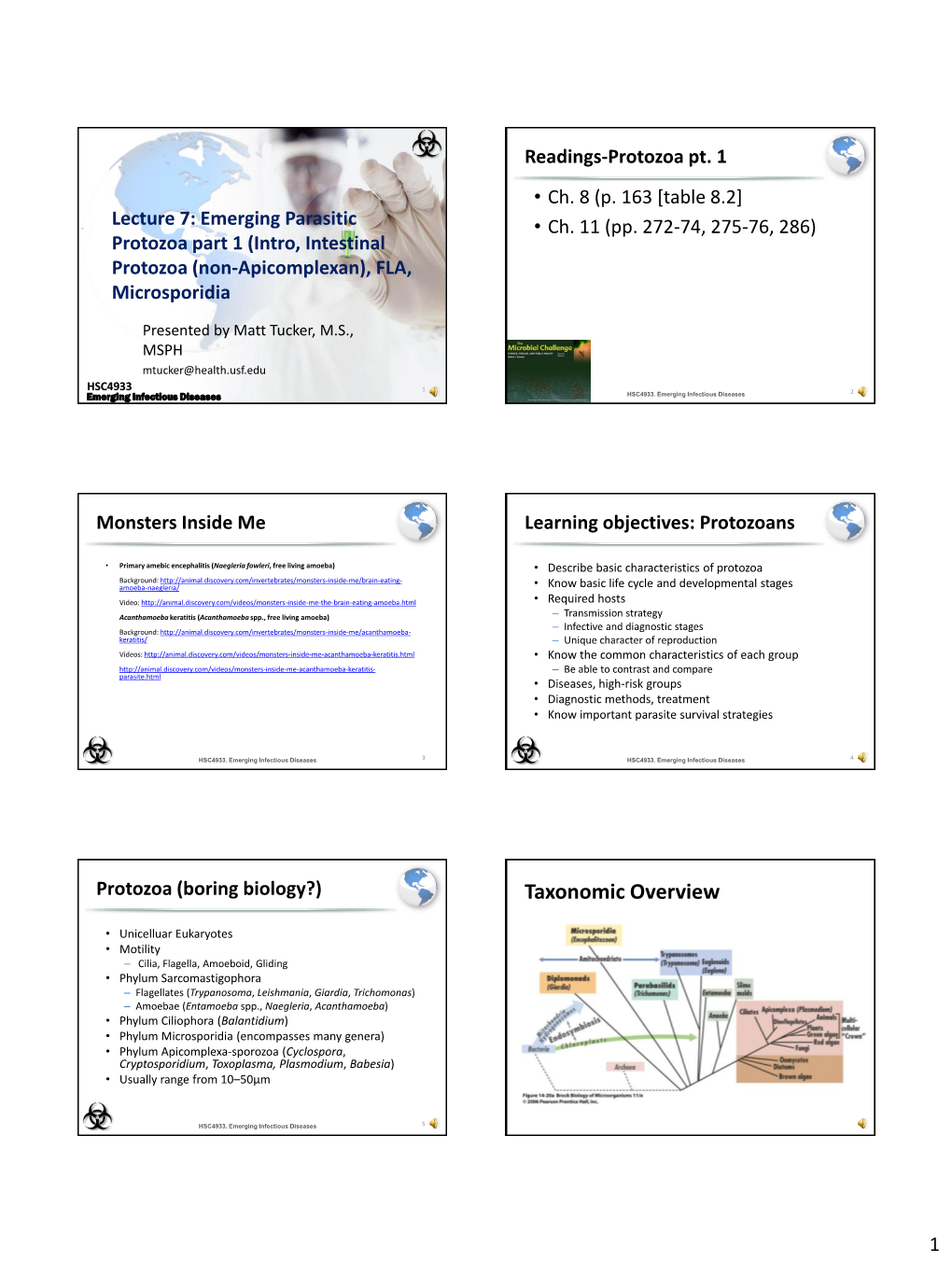 Parasites 1: Trematodes and Cestodes