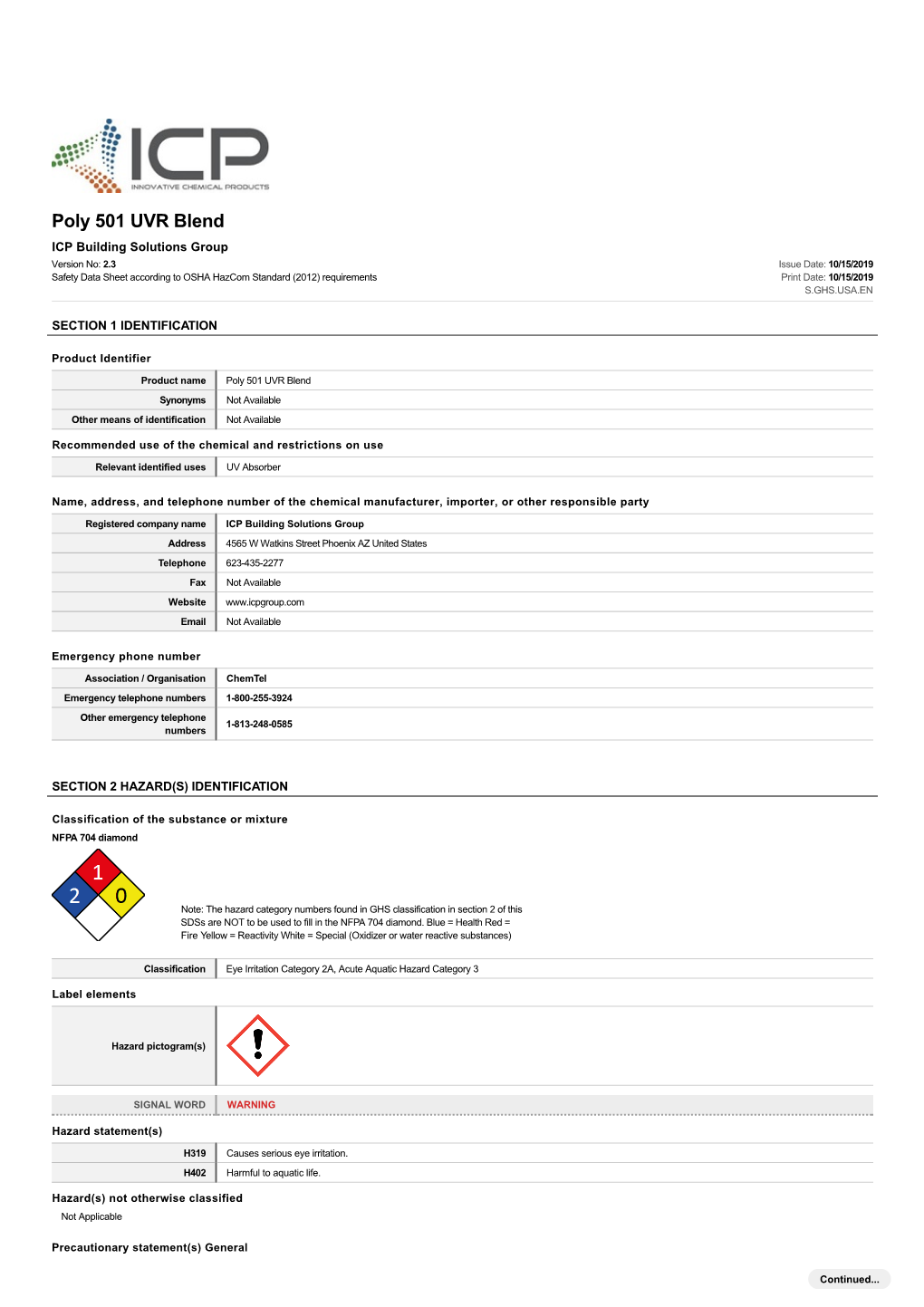 Poly 501 UVR Blend