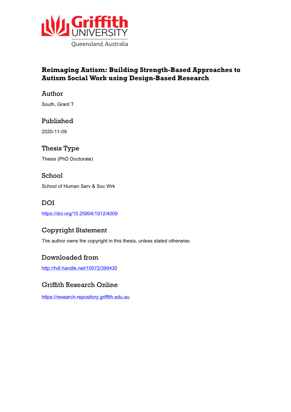 Reimaging Autism: Building Strength-Based Approaches to Autism Social Work Using Design-Based Research