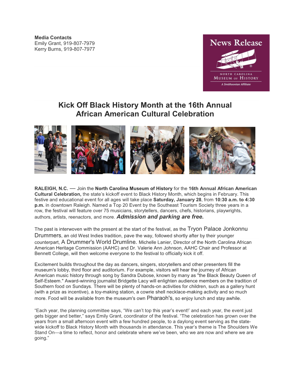 Kick Off Black History Month at the 16Th Annual African American Cultural Celebration