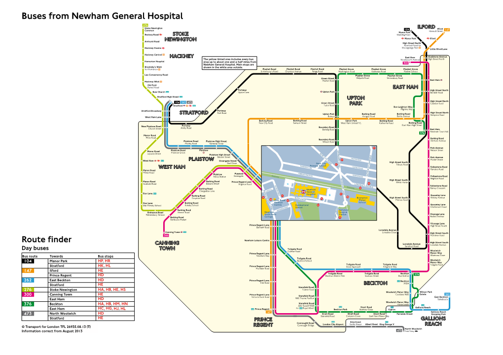 Buses from Newham General Hospital