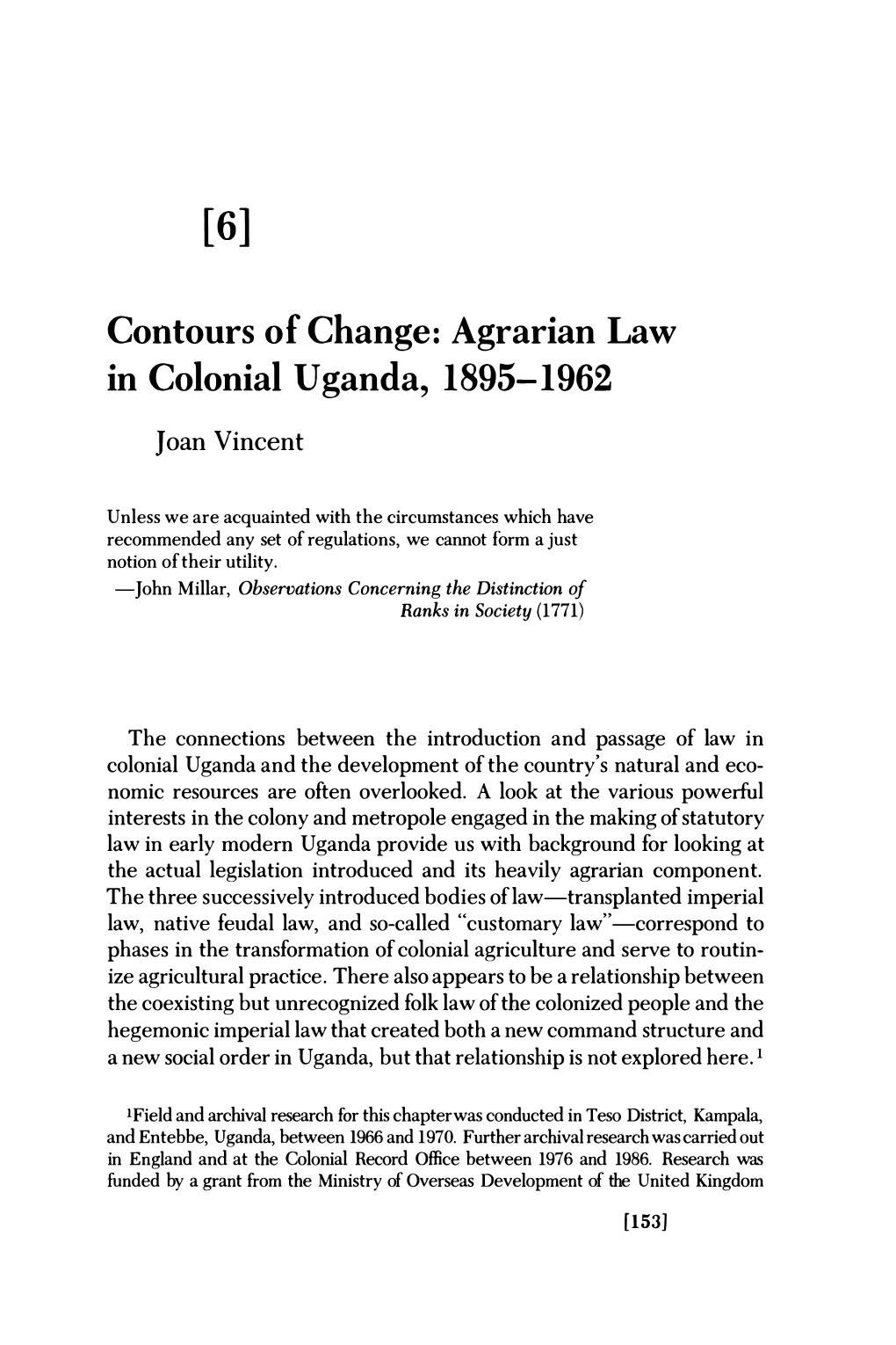 Agrarian Law in Colonial Uganda, 1895-1962