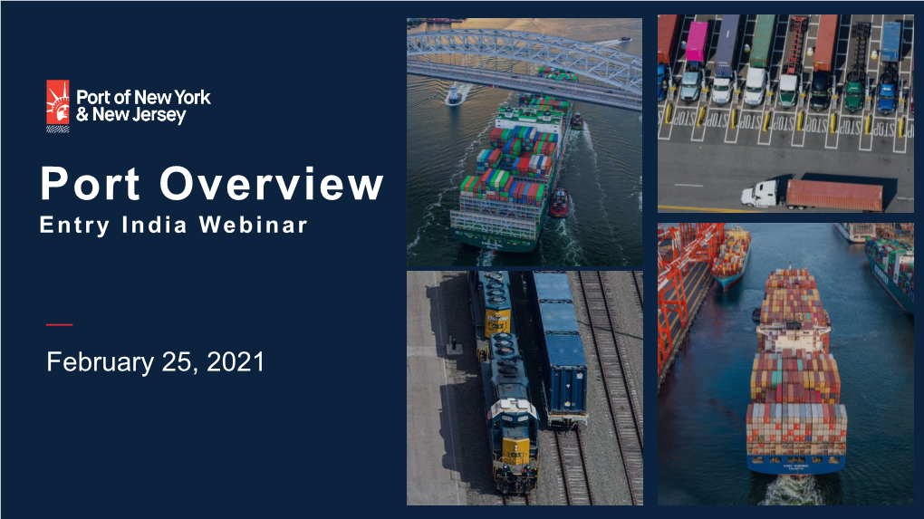 Port Overview Entry India Webinar