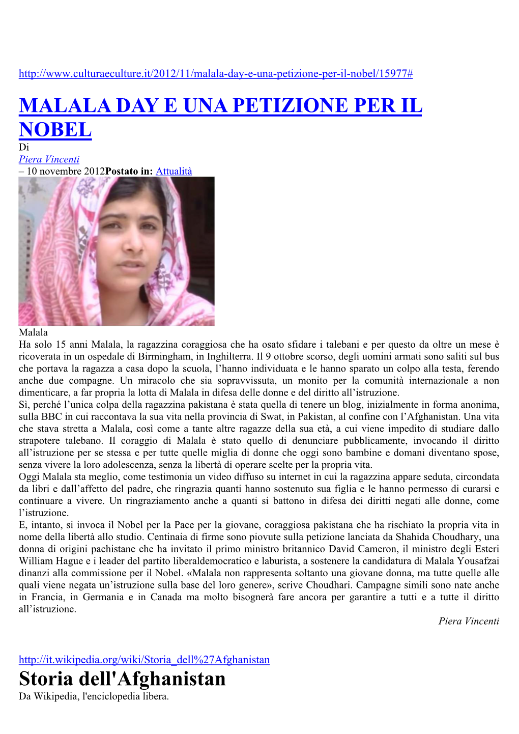 Allegato 2 Afghanistan Storia