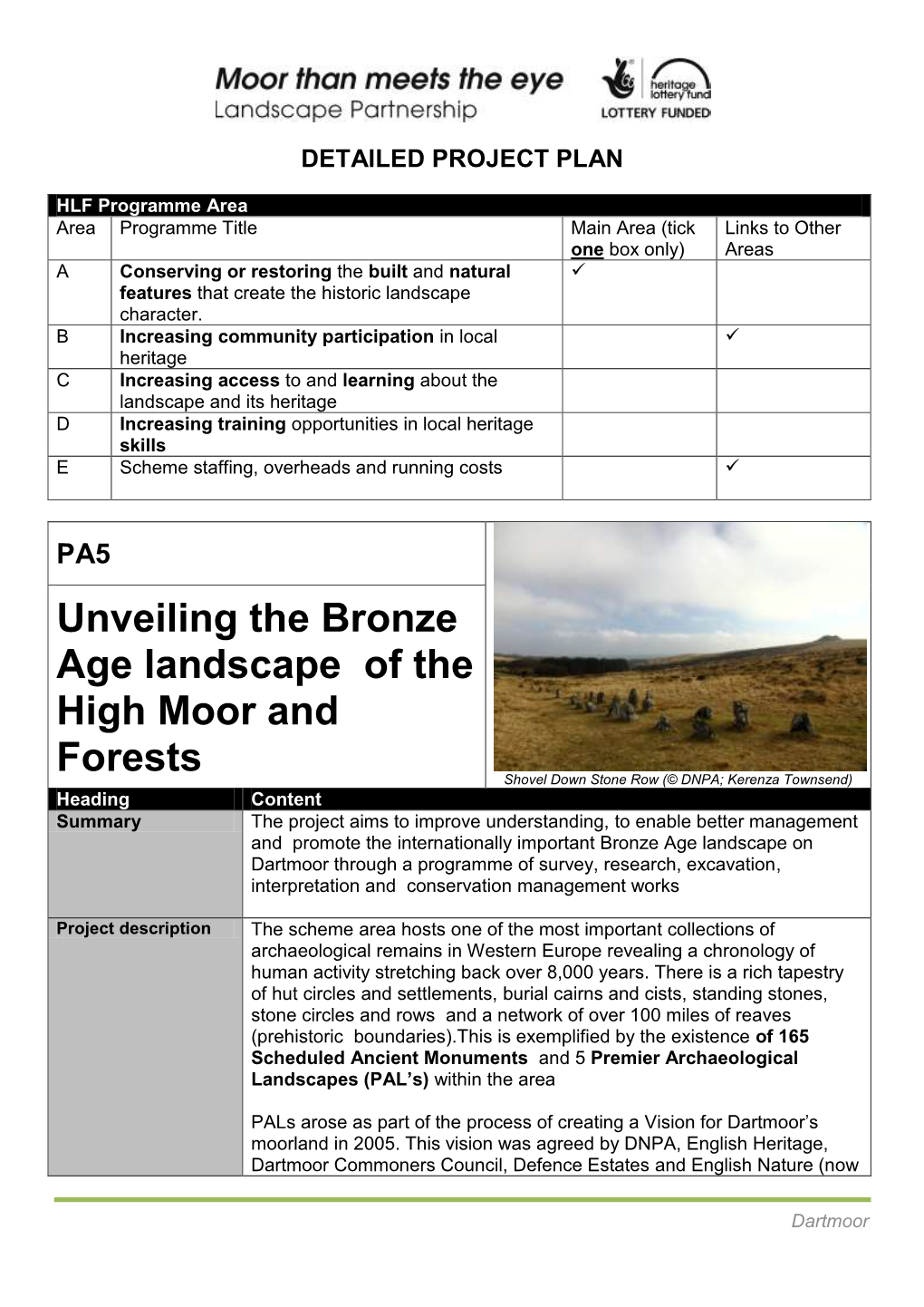 Unveiling the Bronze Age Landscape of the High Moor and Forests