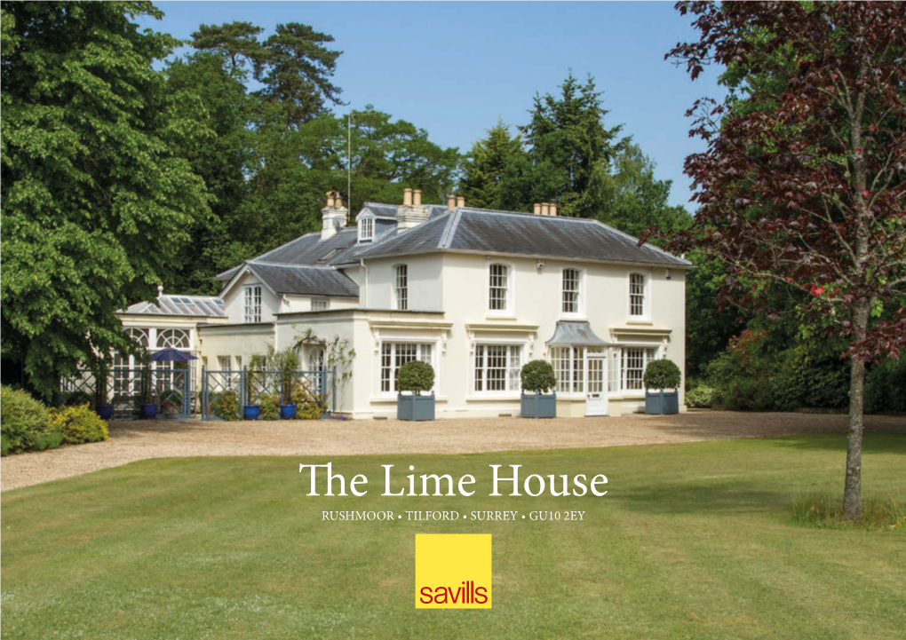 THE LIME HOUSE A4 16Pp.Indd