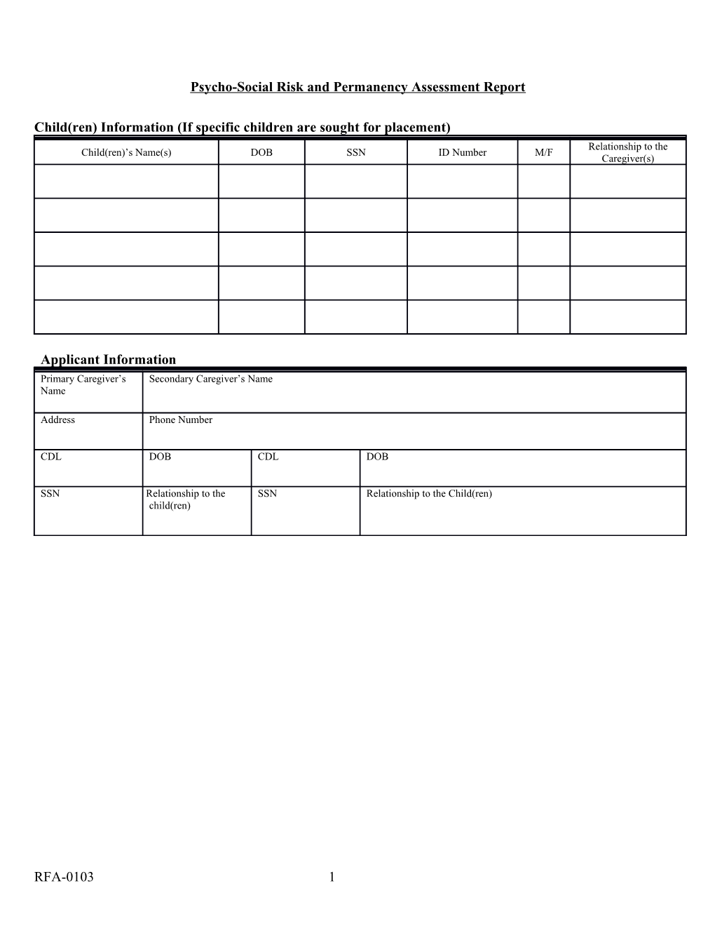 Comprehensive Assessment for Non-Emergency