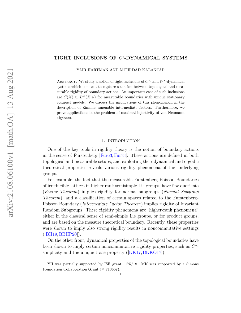 Tight Inclusions of C*-Dynamical Systems