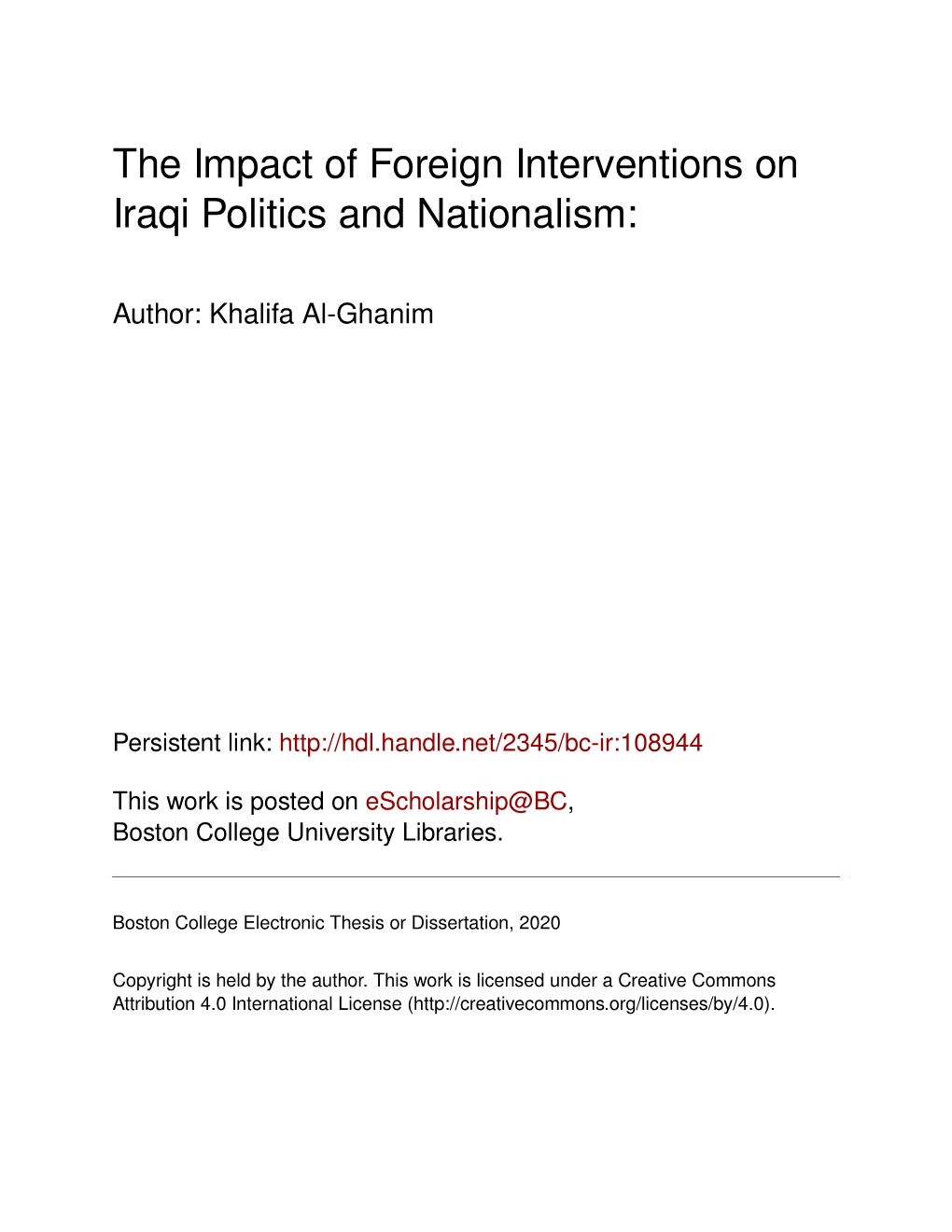 The Impact of Foreign Interventions on Iraqi Politics and Nationalism