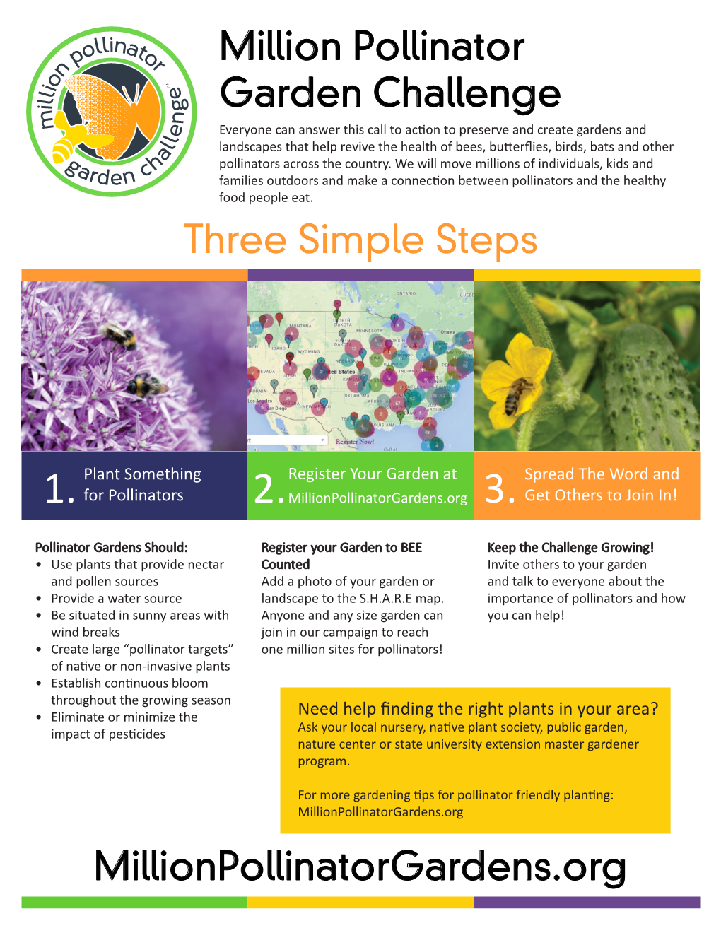 Million Pollinator Garden Challenge Three Simple Steps Millionpollinatorgardens.Org