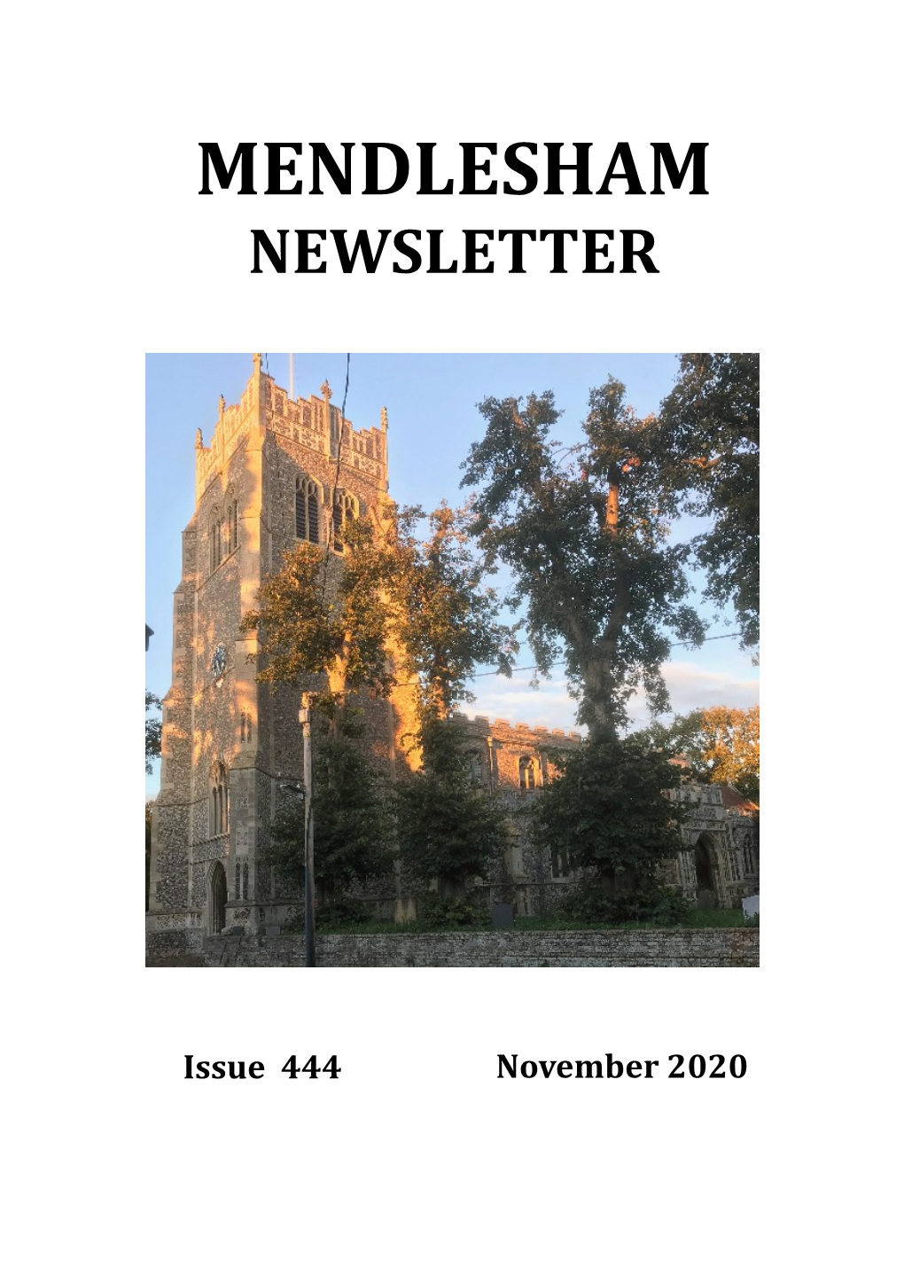 Mendlesham Newsletter November 2020