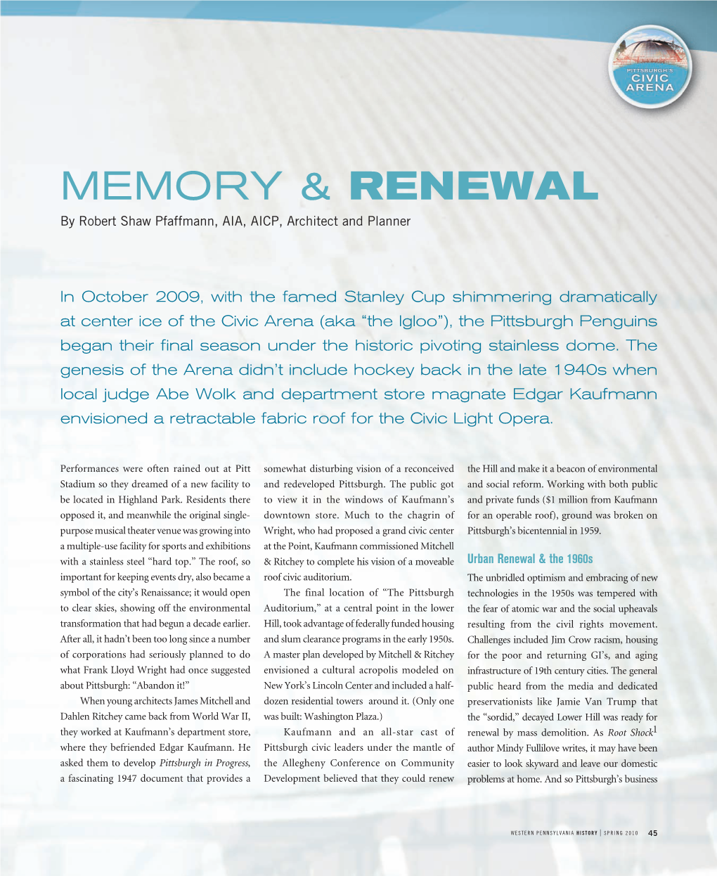 Memory & Renewal