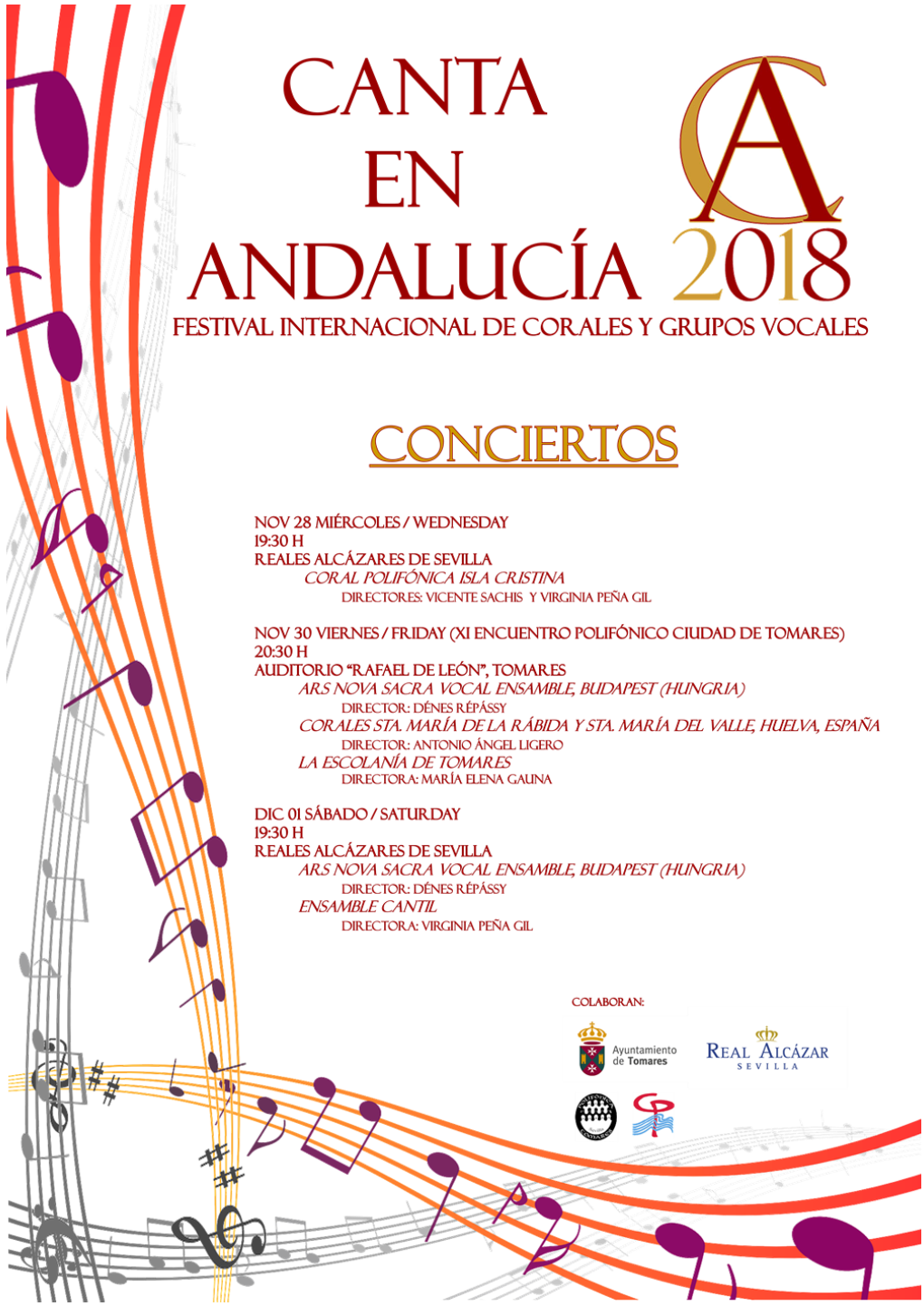 Festival Internacional De Corales Y Grupos Vocales CANTA EN ANDALUCÍA 2018 (CA2018)