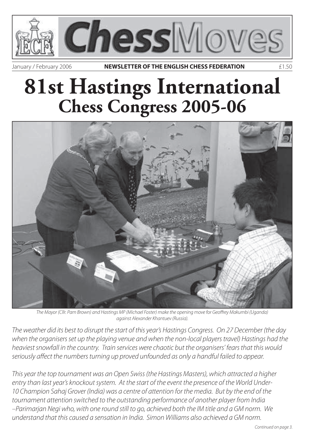 81St Hastings International Chess Congress 2005-06