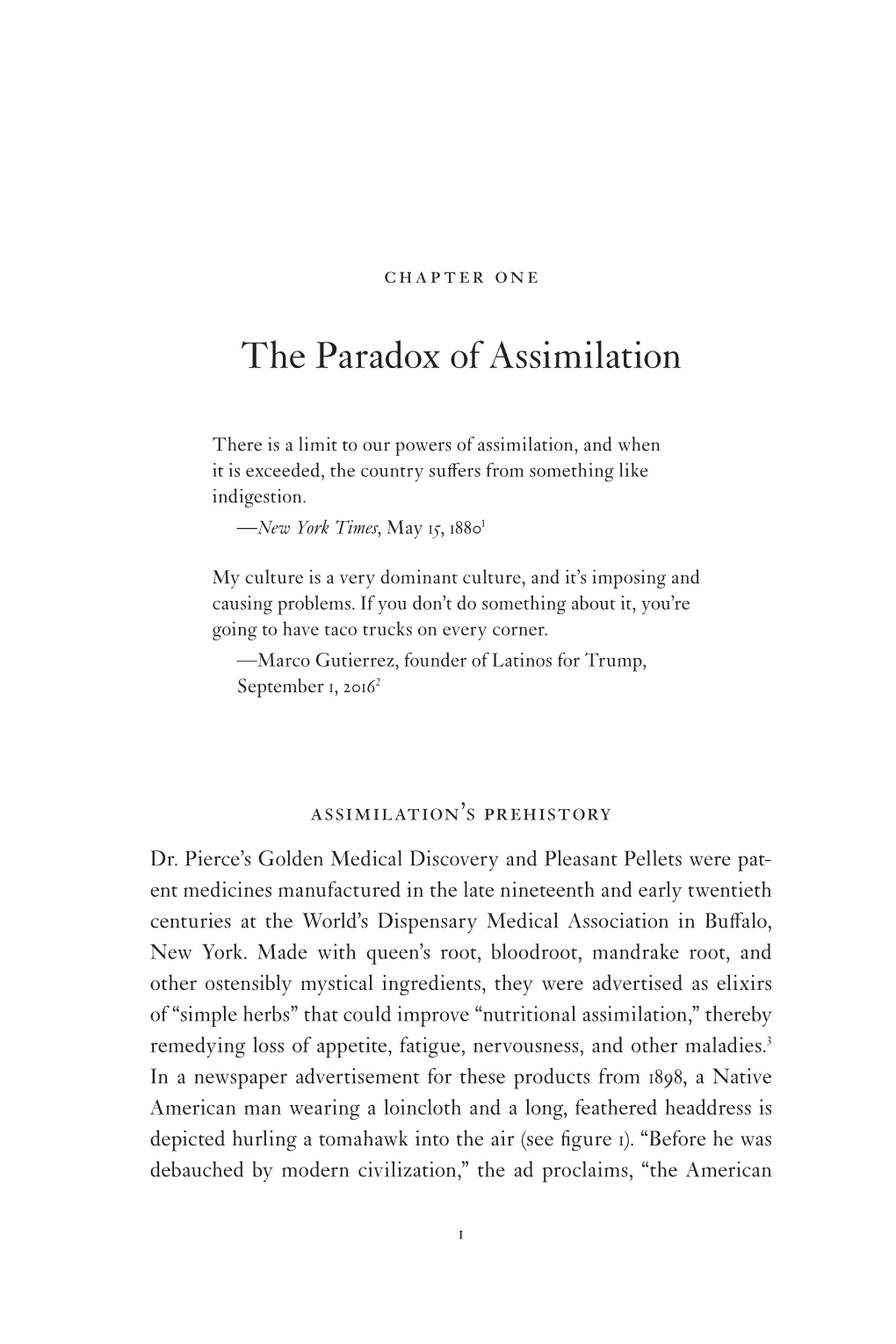 The Paradox of Assimilation