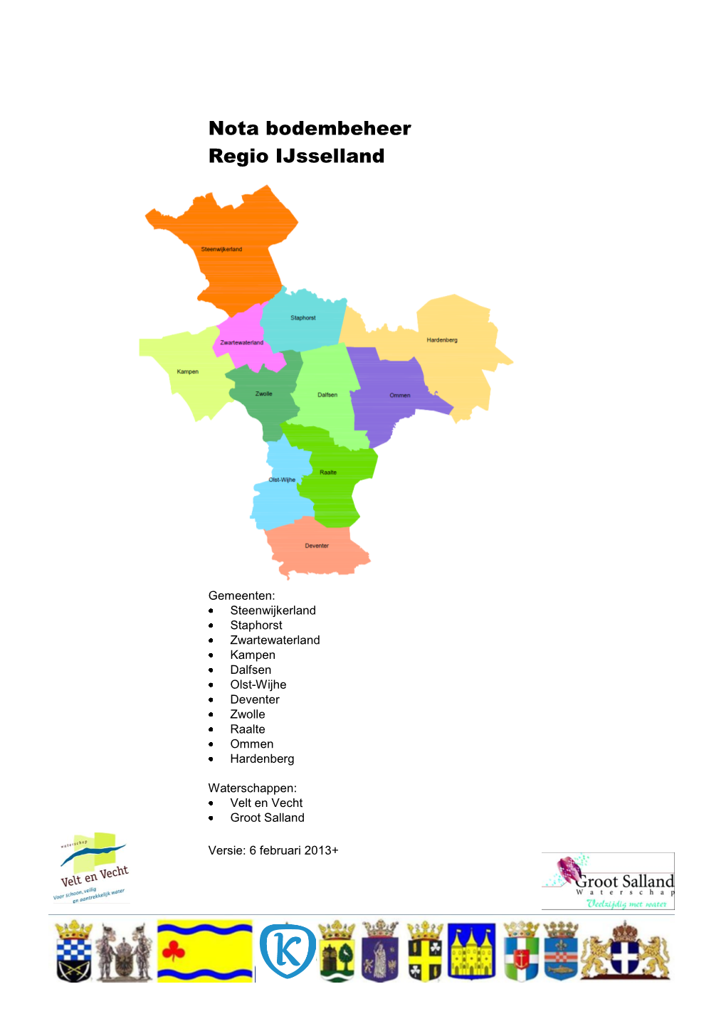 Nota Bodembeheer Regio Ijsselland