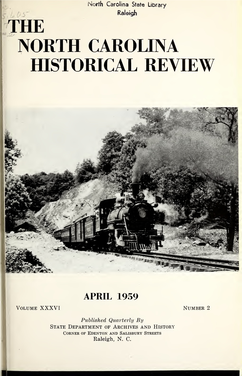 The North Carolina Historical Review