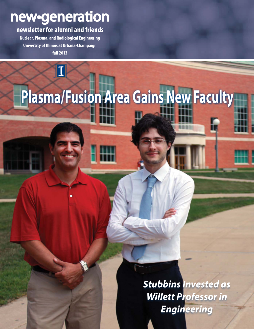 Plasma/Fusion Area Gains New Faculty