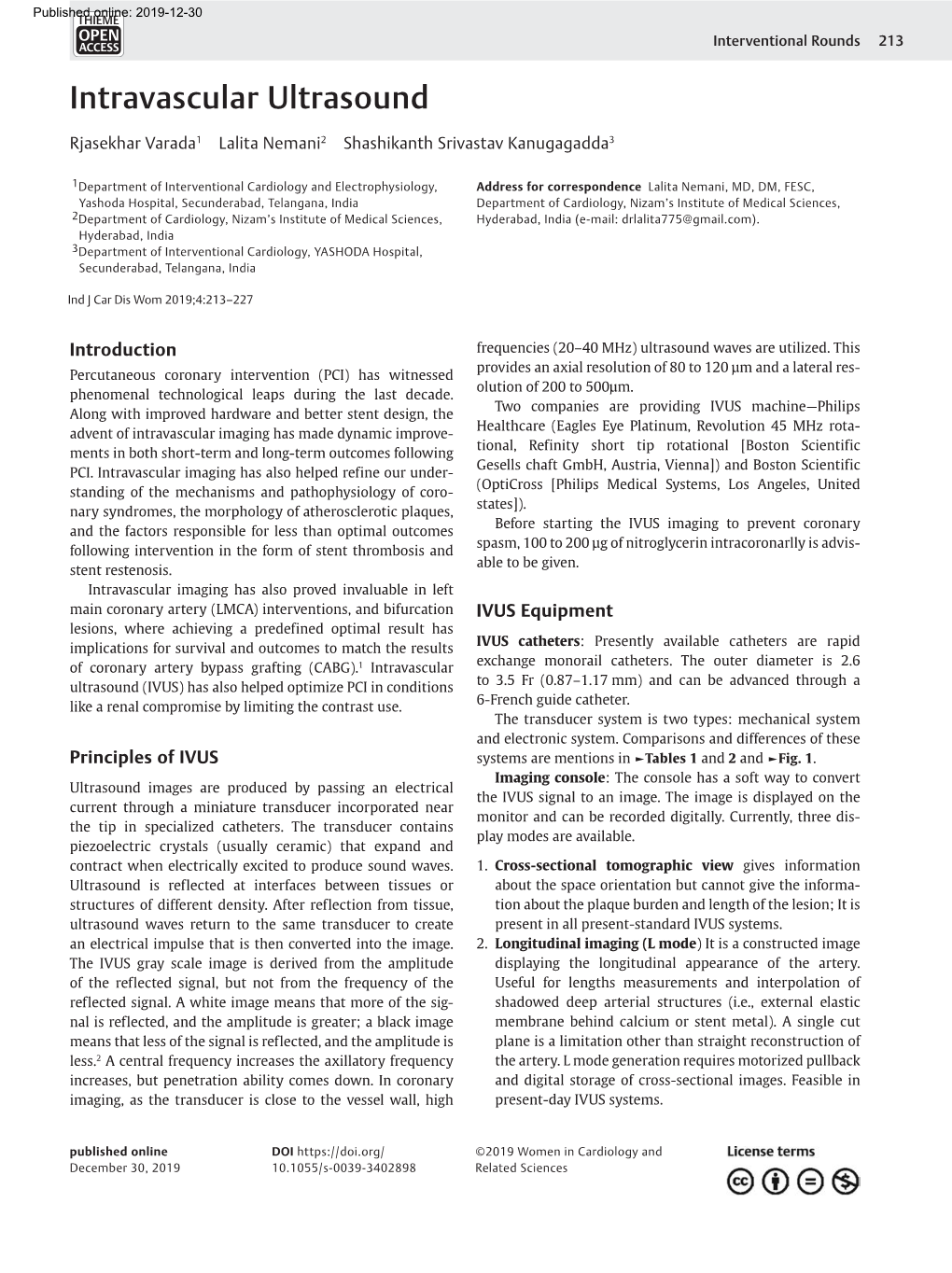 Intravascular Ultrasound