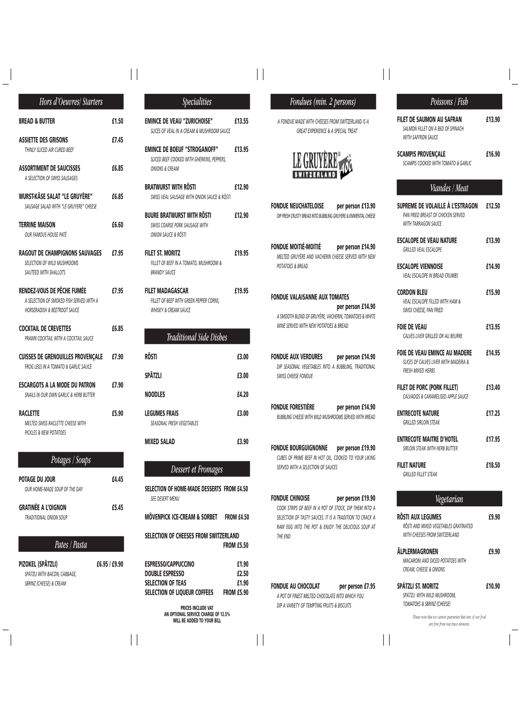 L1806 Food Menu