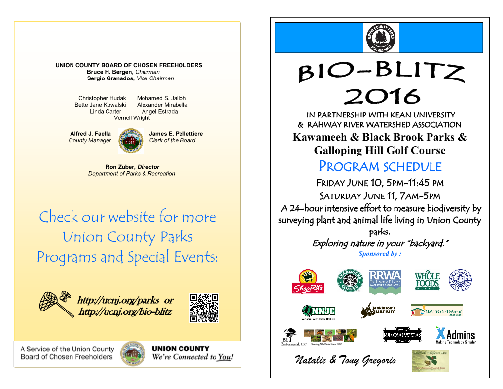 Check Our Website for More Union County Parks Programs