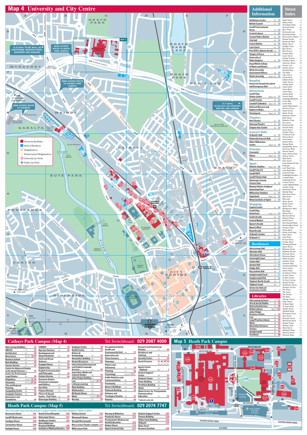 Map 4 University and City Centre