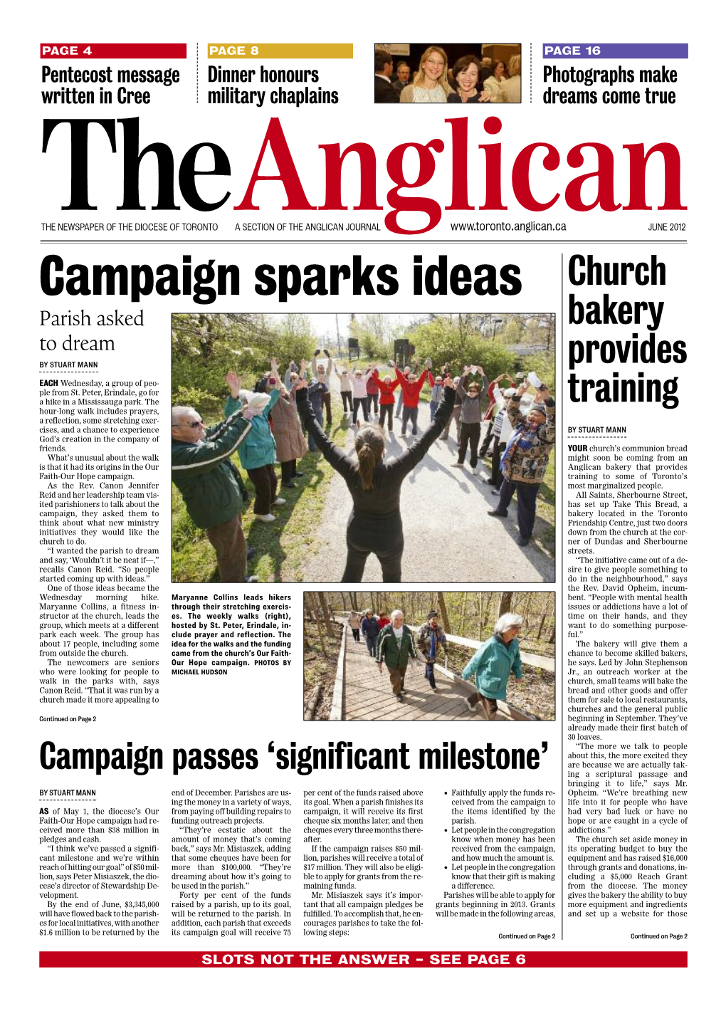 Campaign Sparks Ideas Church Parish Asked Bakery to Dream Provides by STUART MANN