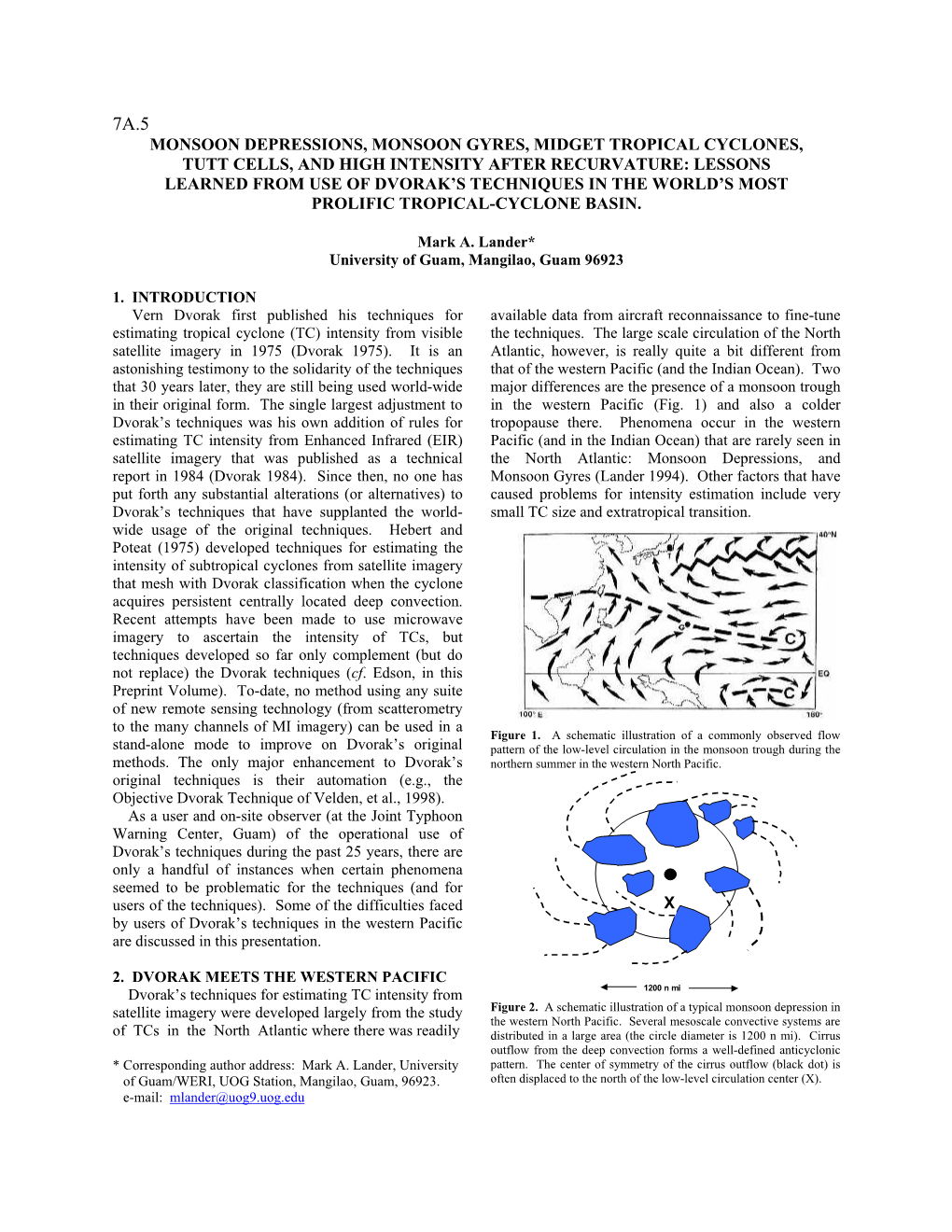 Monsoon Depressions, Monsoon Gyres, Midget Tropical Cyclones