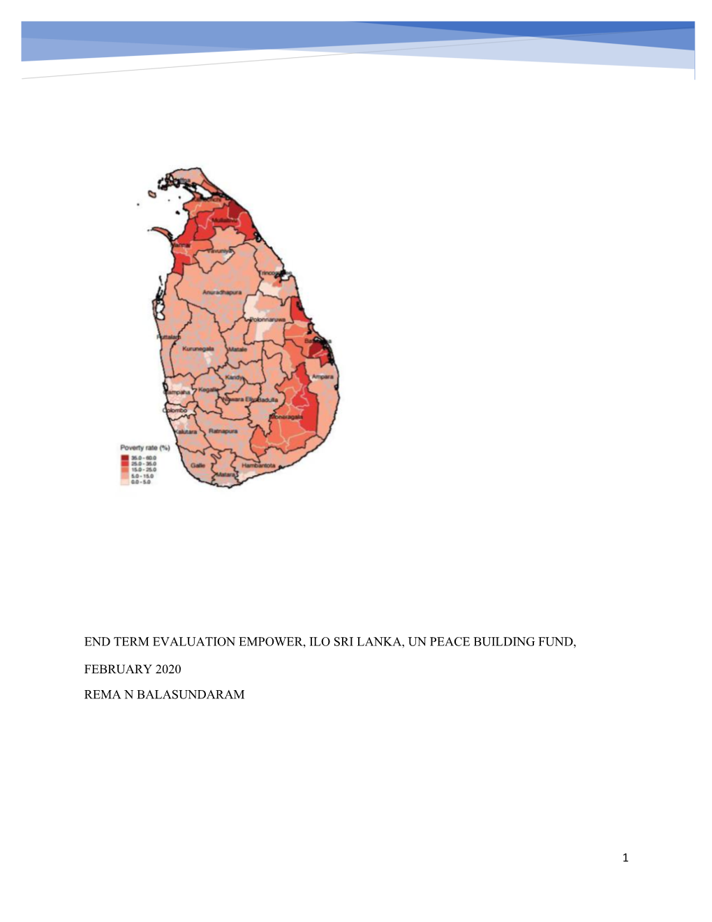 Independent Evaluation Empower, Ilo Sri Lanka Peacebuilding Fund