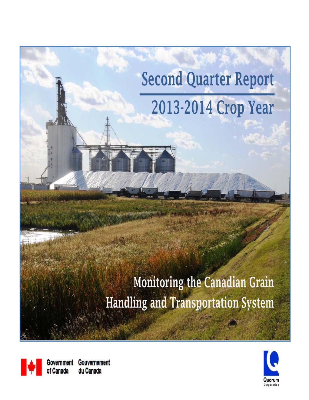 Second Quarter Report 2013-2014 Crop Year