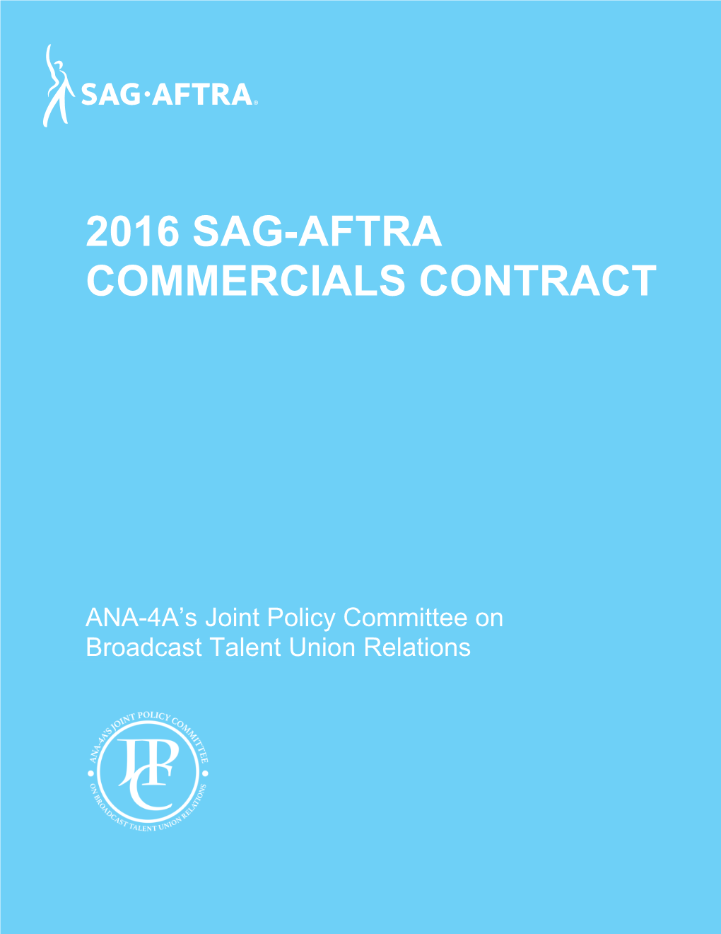 2016 Sag-Aftra Commercials Contract