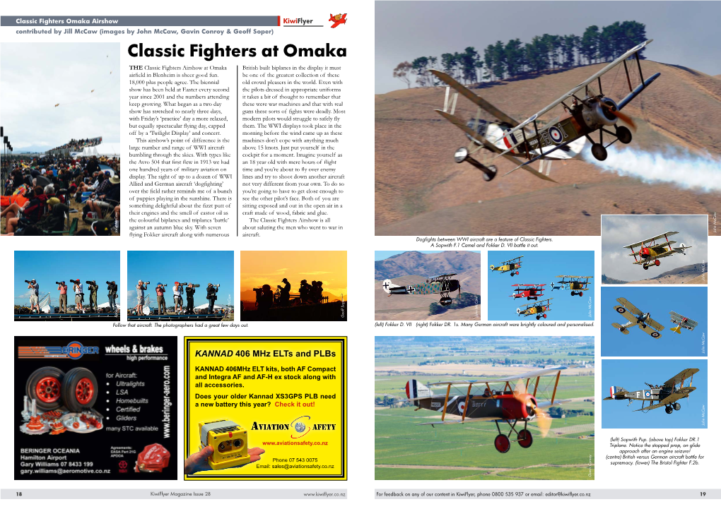 Classic Fighters at Omaka 2013