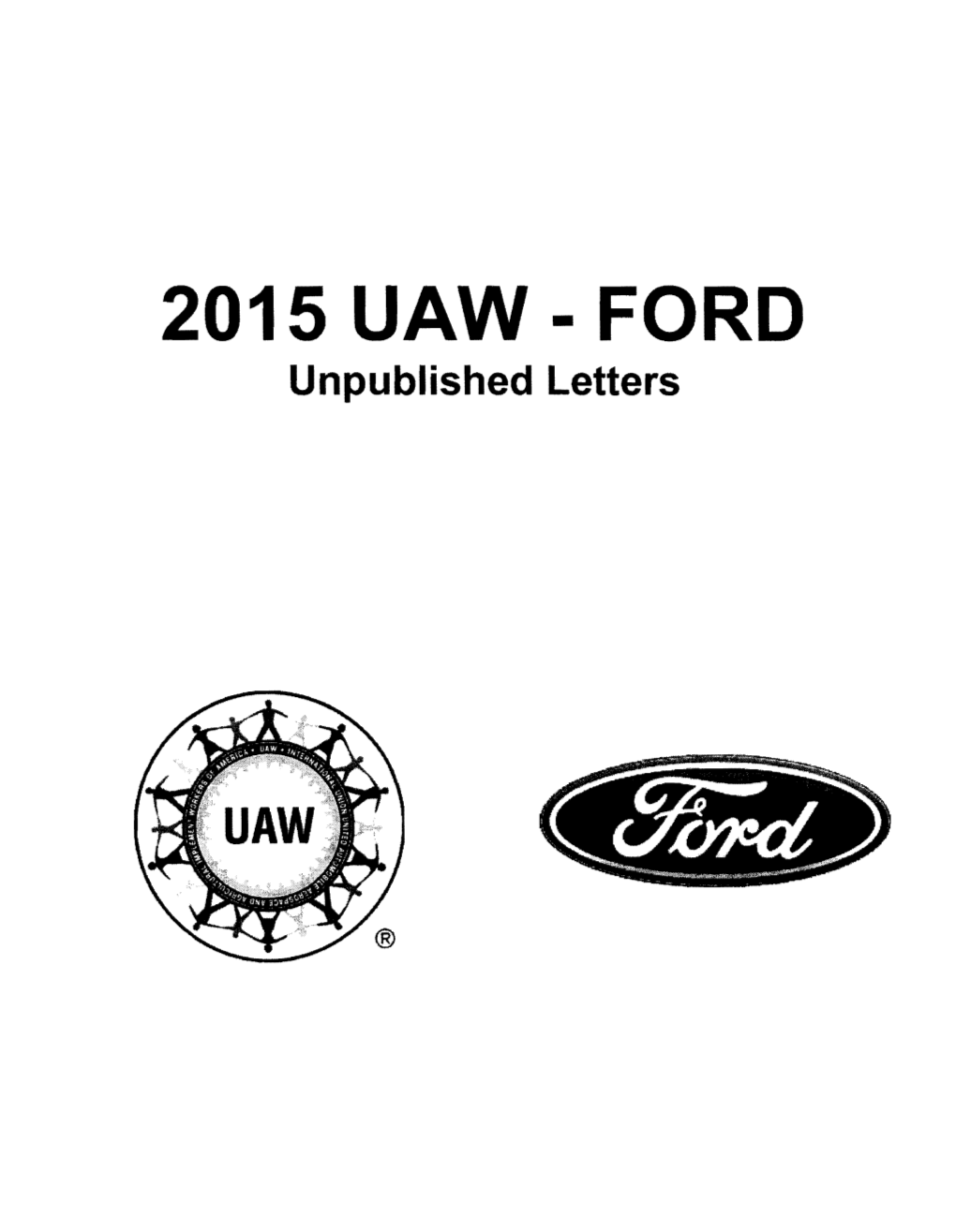 2015 UAW-FORD Unpublished Letters
