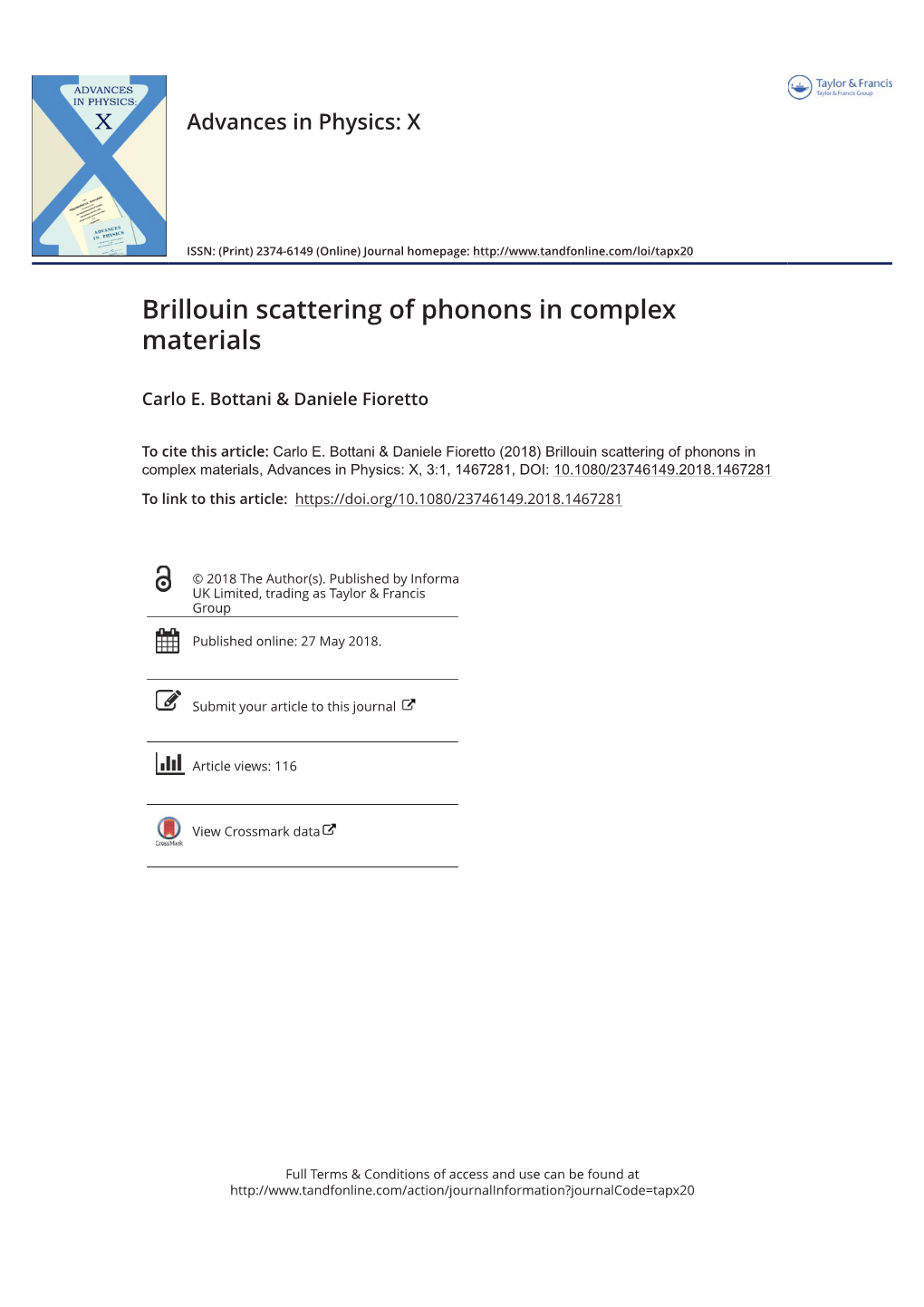 Brillouin Scattering of Phonons in Complex Materials