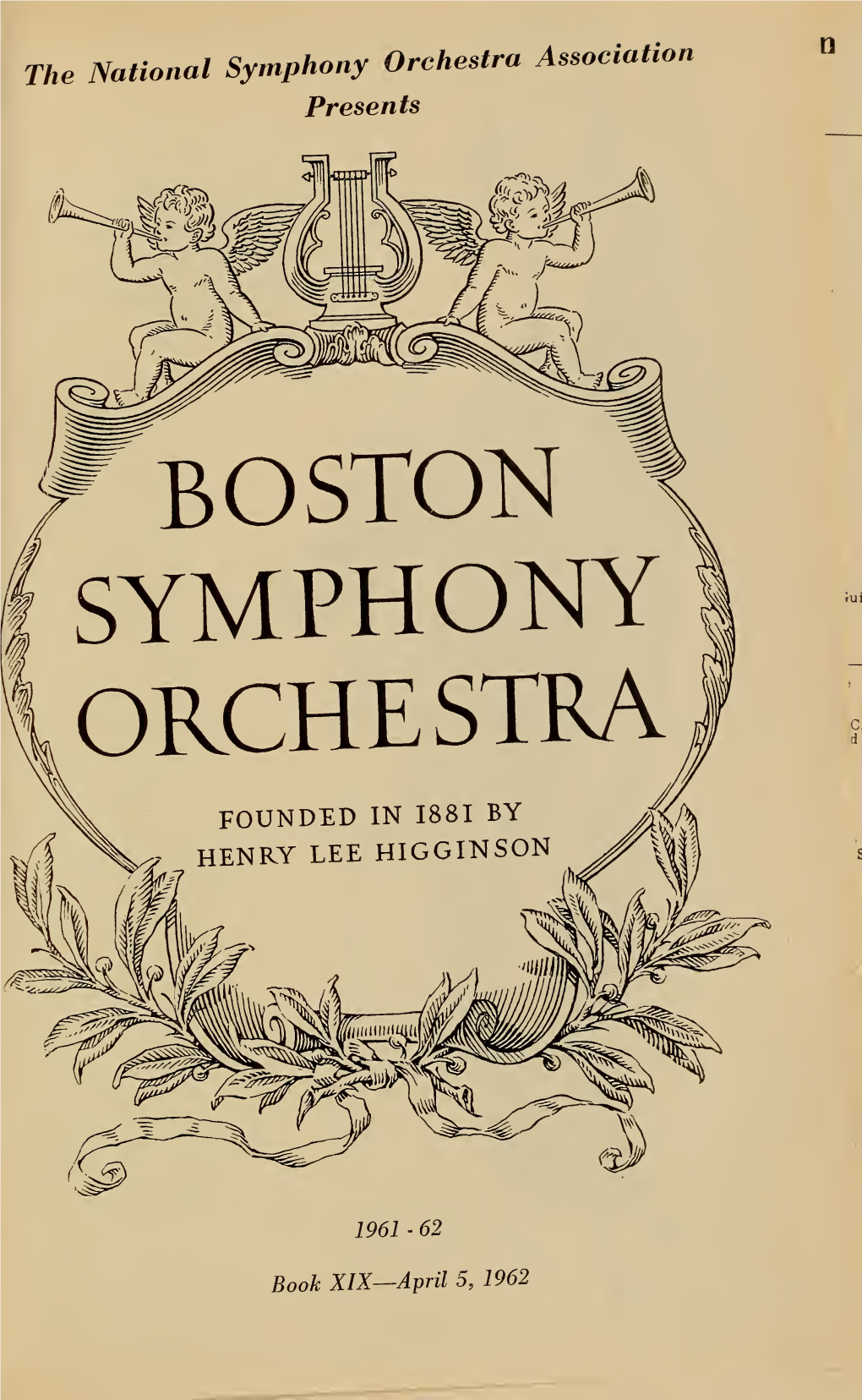 Boston Symphony Orchestra Concert Programs, Season 81, 1961-1962