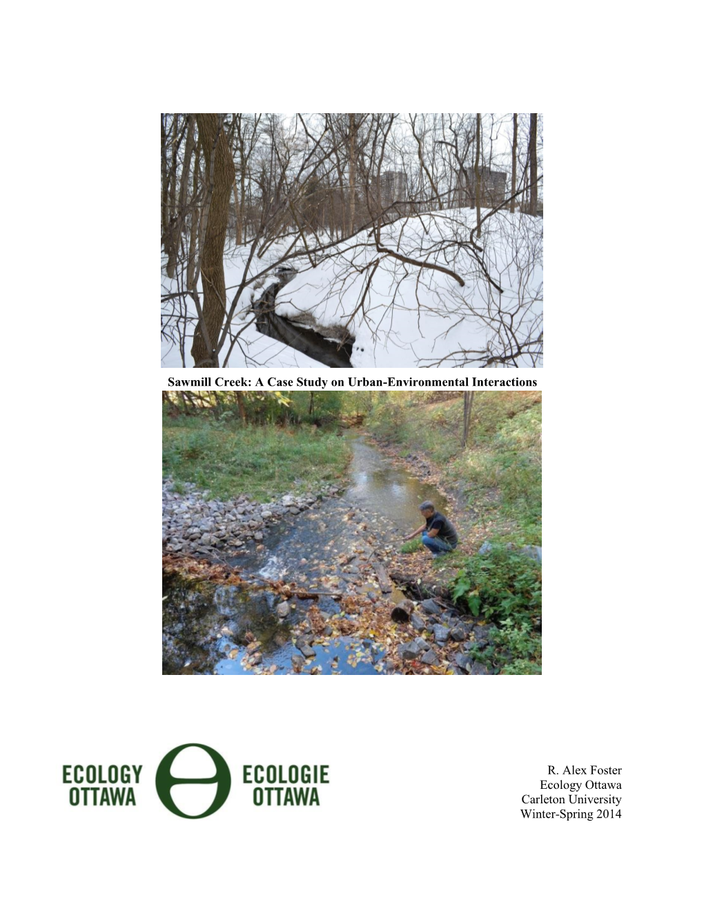 Sawmill Creek: a Case Study on Urban-Environmental Interactions