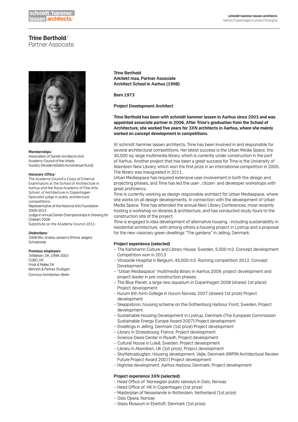 Trine Berthold/ Partner Associate