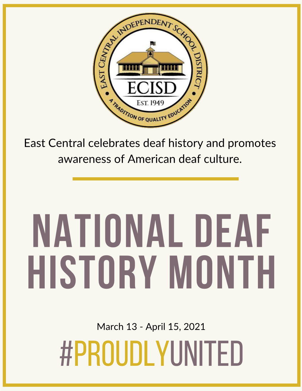 National Deaf History Month