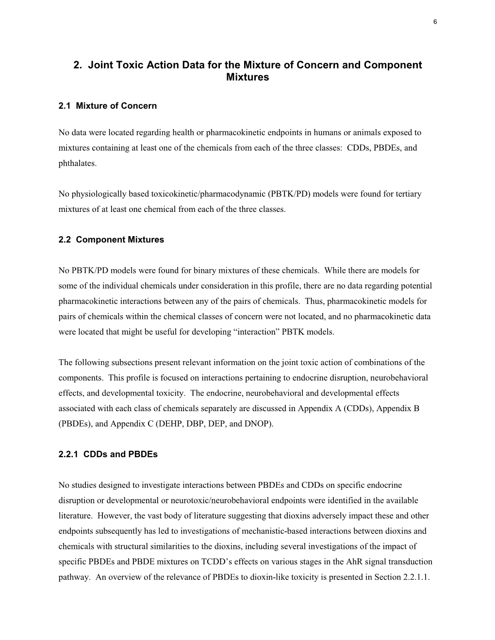 Interaction Profile For: Chlorinated Dibenzo-P-Dioxins, Polybrominated