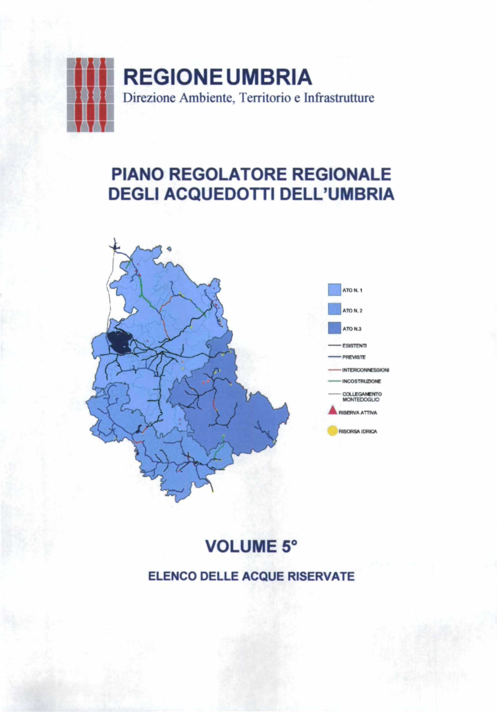 Piano Regolatore Regionale Degli Acquedotti Dell'umbria